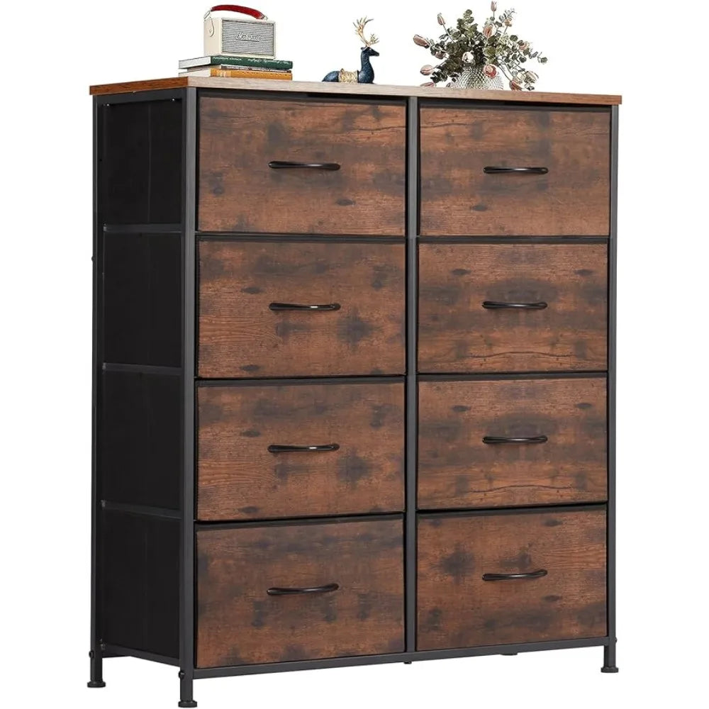 Modern 8-Drawer Fabric Dresser for Stylish Storage