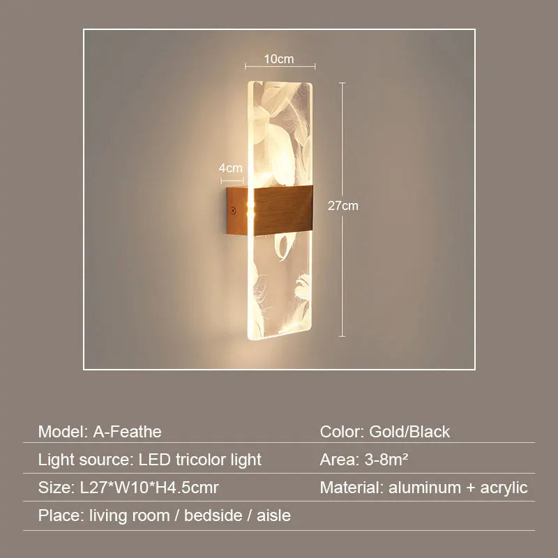 Modern Acrylic LED Wall Light