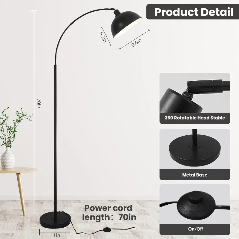 Modern Adjustable Arc Floor Lamp