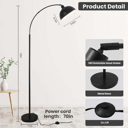 Modern Adjustable Arc Floor Lamp