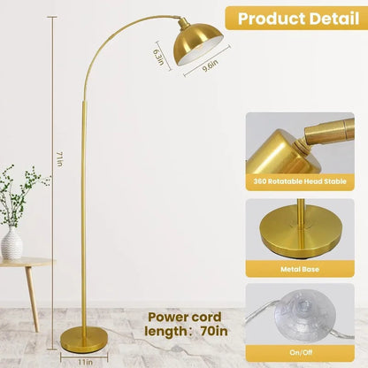 Modern Adjustable Arc Floor Lamp