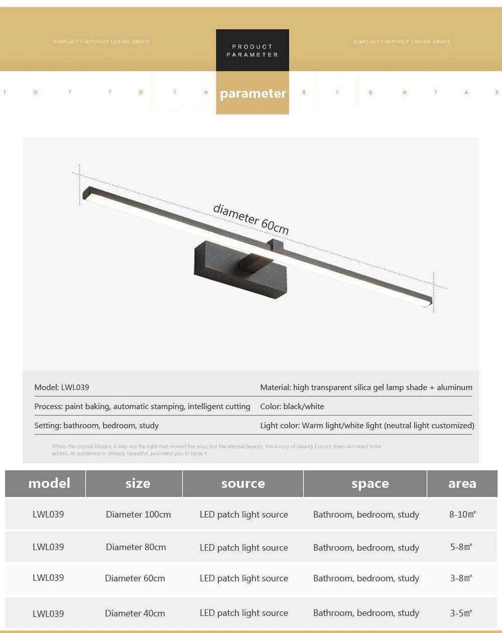 Modern Aluminium LED Wall Light