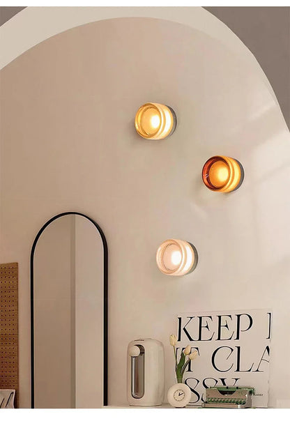 Modern Amber LED Wall Sconce