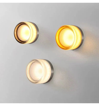 Modern Amber LED Wall Sconce