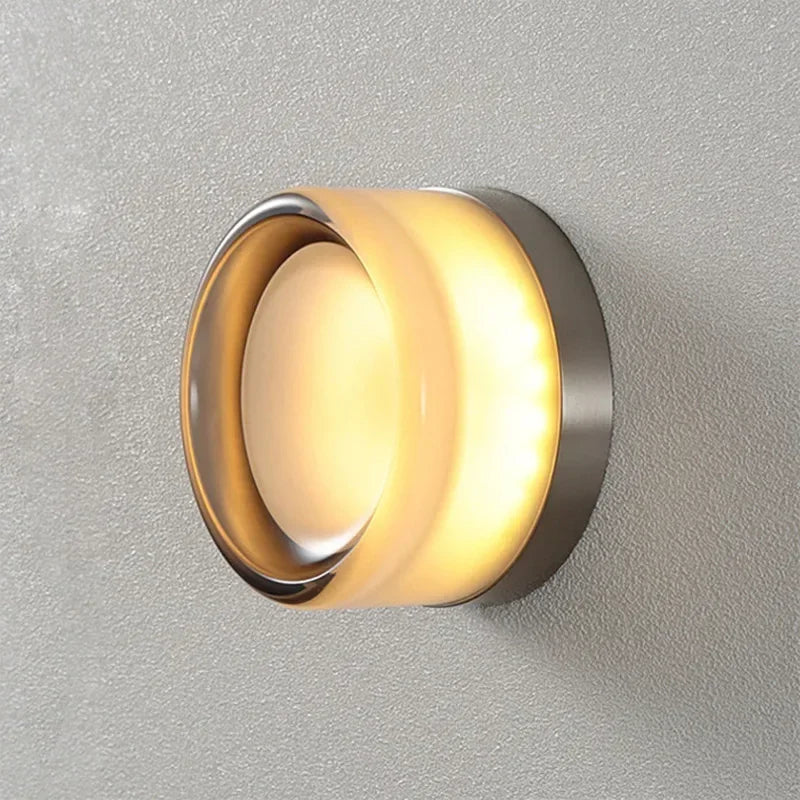 Modern Amber LED Wall Sconce