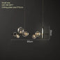 Modern Black Bubble Glass Chandelier