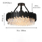 Modern Black Crystal Chandelier Fixture