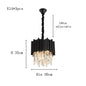 Modern Black Crystal Chandelier Fixture