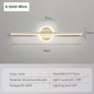 Modern Black Gold LED Wall Lamp