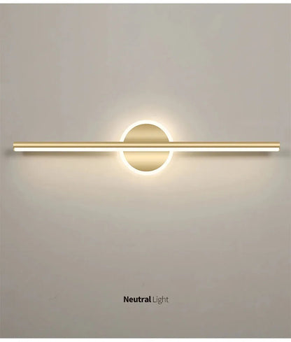 Modern Black Gold LED Wall Lamp