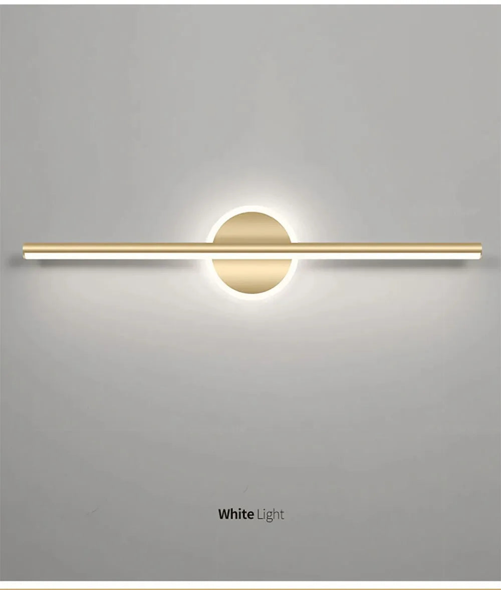 Modern Black Gold LED Wall Lamp