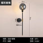 Modern Black Iron Glass Wall Lamp