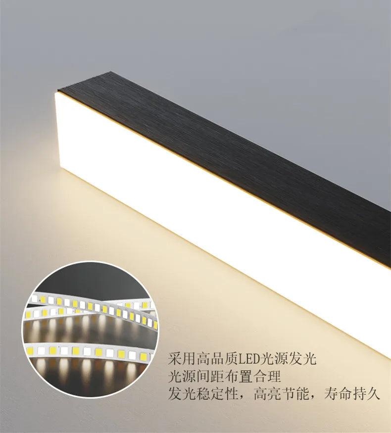 Modern Black LED Chandelier Light