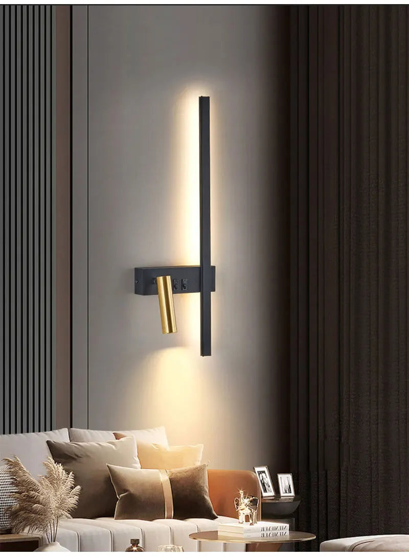 Modern Black and White Wall Lamp