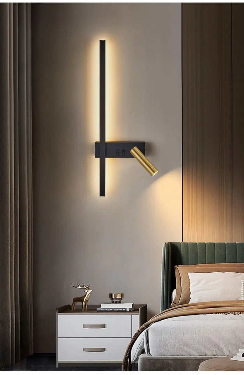 Modern Black and White Wall Lamp