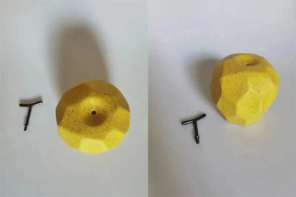 Modern Ceramic Apple Pear Sculpture