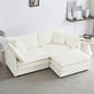 Modern Chenille L-Shaped Sectional Sofa