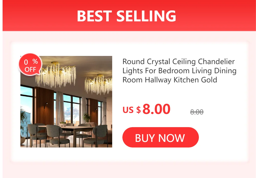 Modern Chrome Crystal Chandelier