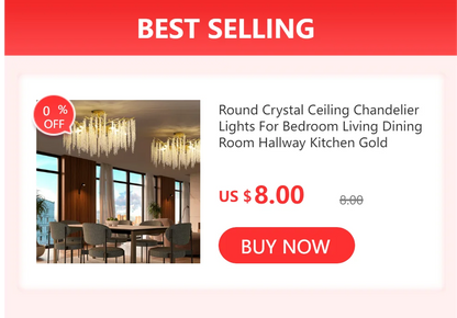 Modern Chrome Crystal Chandelier