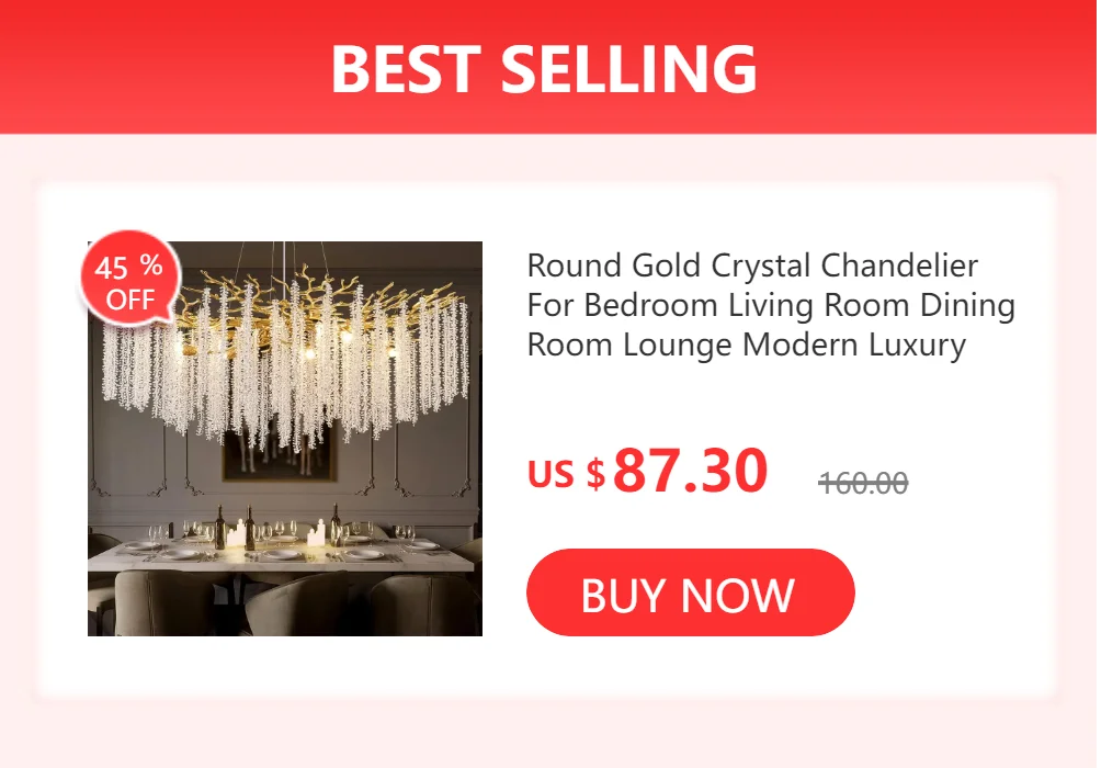 Modern Chrome Crystal Chandelier