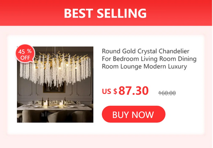 Modern Chrome Crystal Chandelier