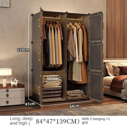 Modern Collapsible Storage Wardrobe Rack