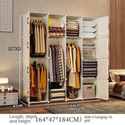 Modern Collapsible Storage Wardrobe Rack