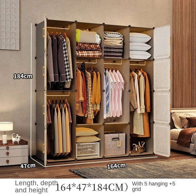 Modern Collapsible Storage Wardrobe Rack