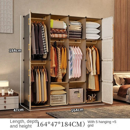 Modern Collapsible Storage Wardrobe Rack