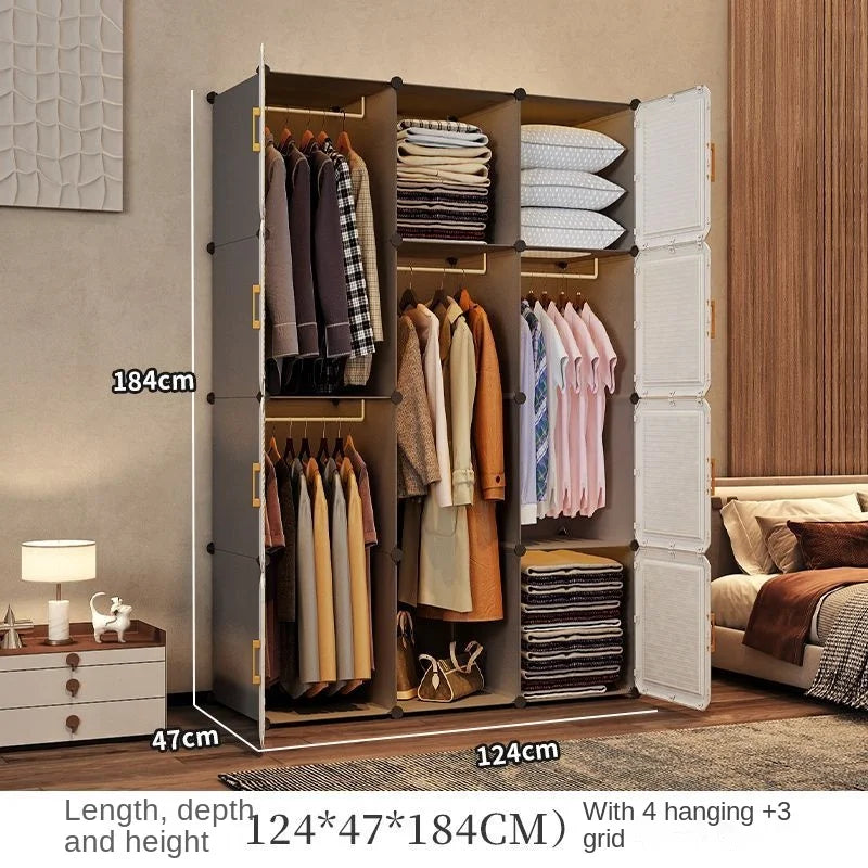 Modern Collapsible Storage Wardrobe Rack