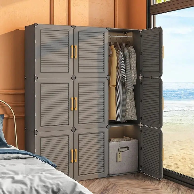 Modern Collapsible Storage Wardrobe Rack