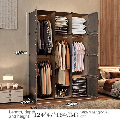 Modern Collapsible Storage Wardrobe Rack