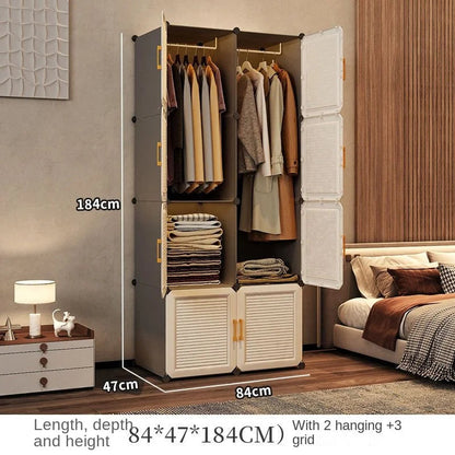 Modern Collapsible Storage Wardrobe Rack