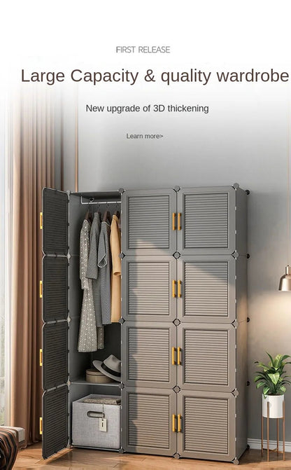 Modern Collapsible Storage Wardrobe Rack