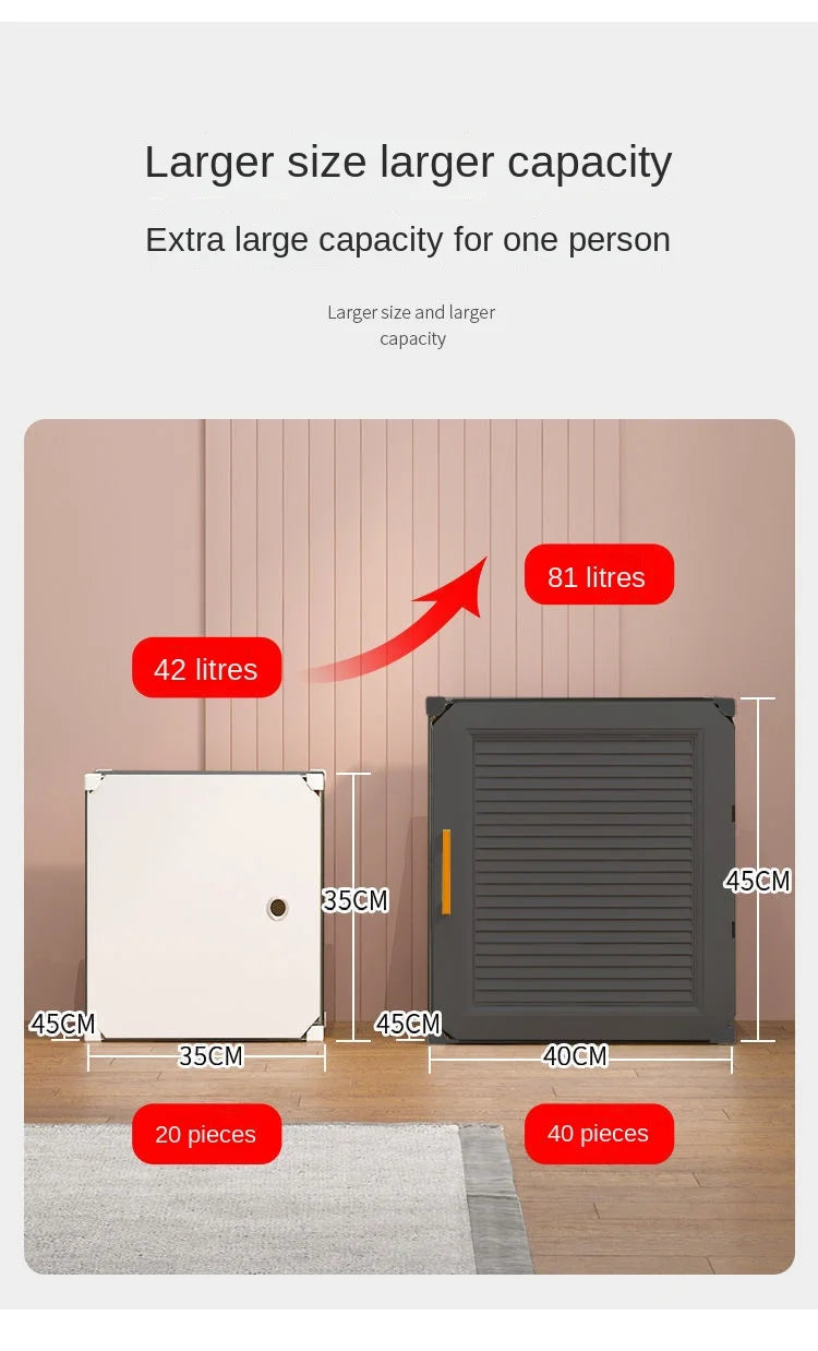 Modern Collapsible Storage Wardrobe Rack