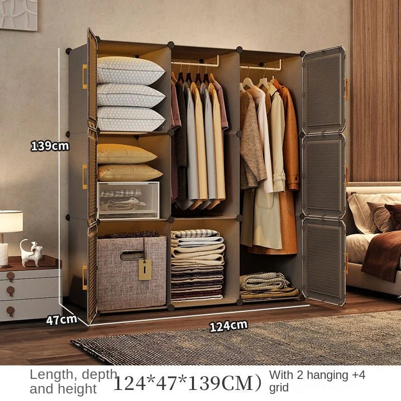 Modern Collapsible Storage Wardrobe Rack