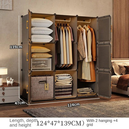 Modern Collapsible Storage Wardrobe Rack