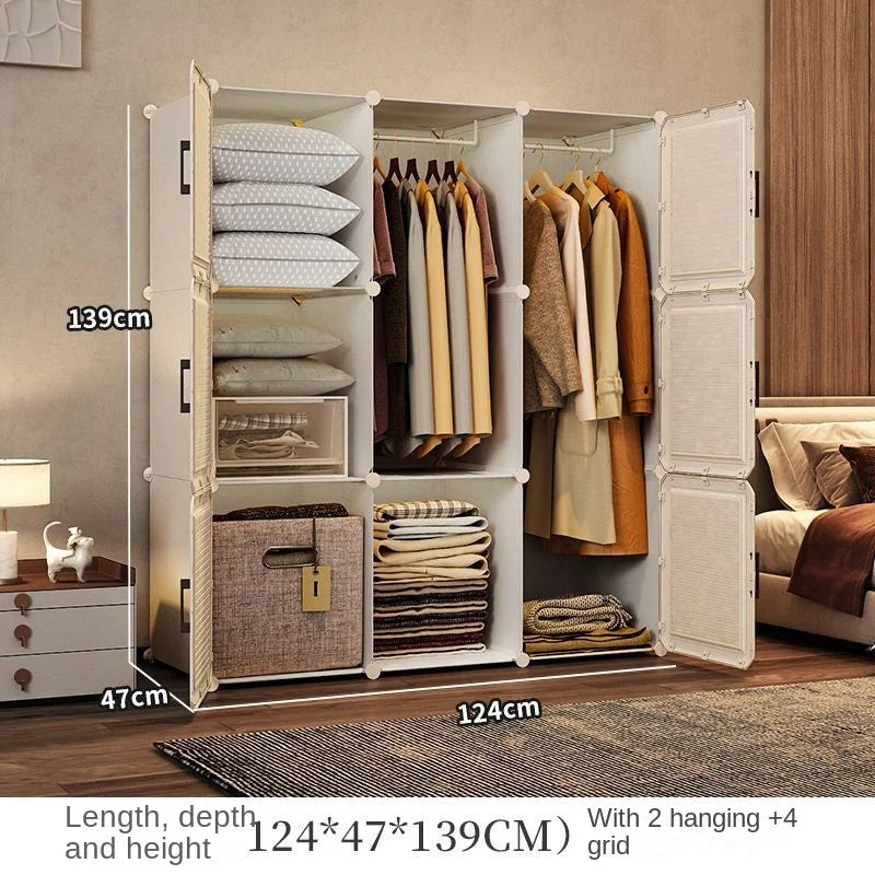 Modern Collapsible Storage Wardrobe Rack