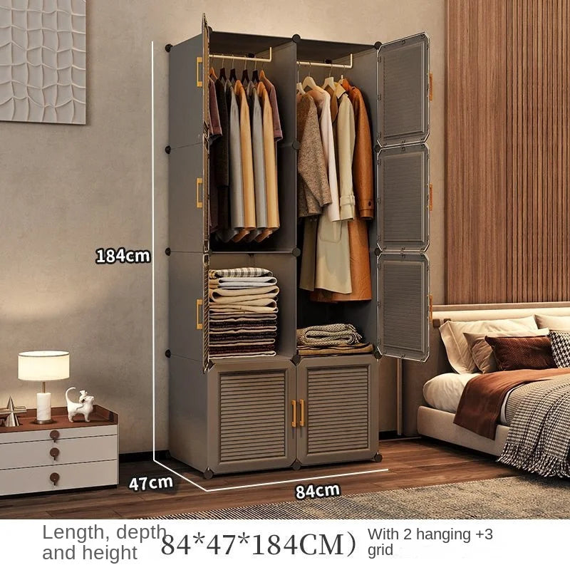 Modern Collapsible Storage Wardrobe Rack