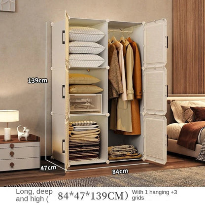 Modern Collapsible Storage Wardrobe Rack