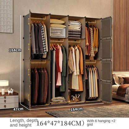 Modern Collapsible Storage Wardrobe Rack