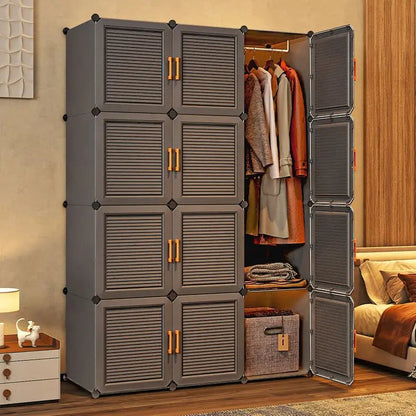 Modern Collapsible Storage Wardrobe Rack