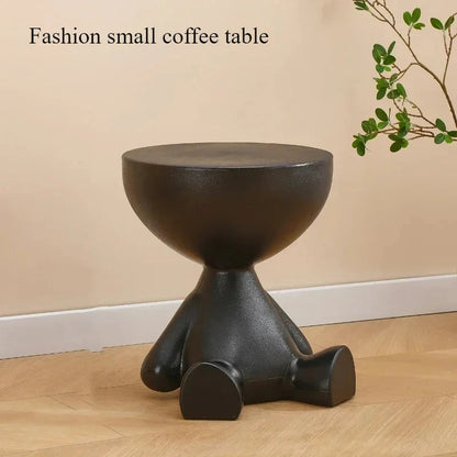 Modern Cream Plastic Coffee Table