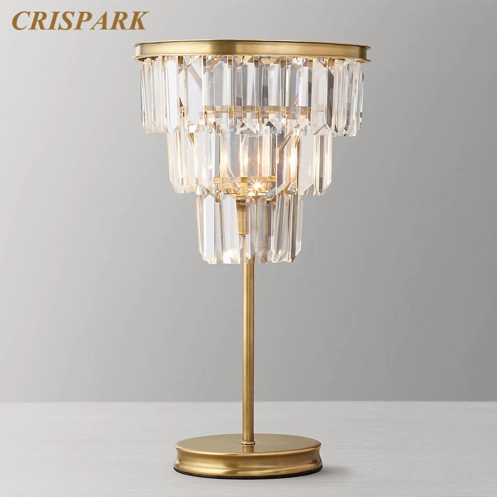 Modern Crystal Floor Lamp – Corner Lighting