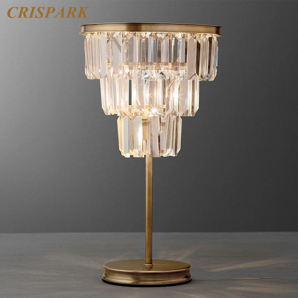 Modern Crystal Floor Lamp – Corner Lighting