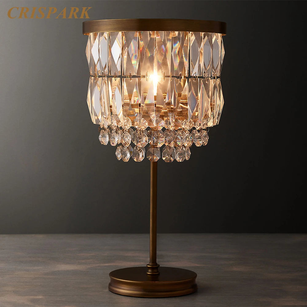 Modern Crystal Floor Lamp – Corner Lighting