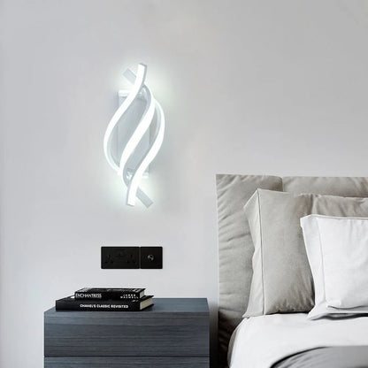 Modern Curved LED Wall Lamp 3000K