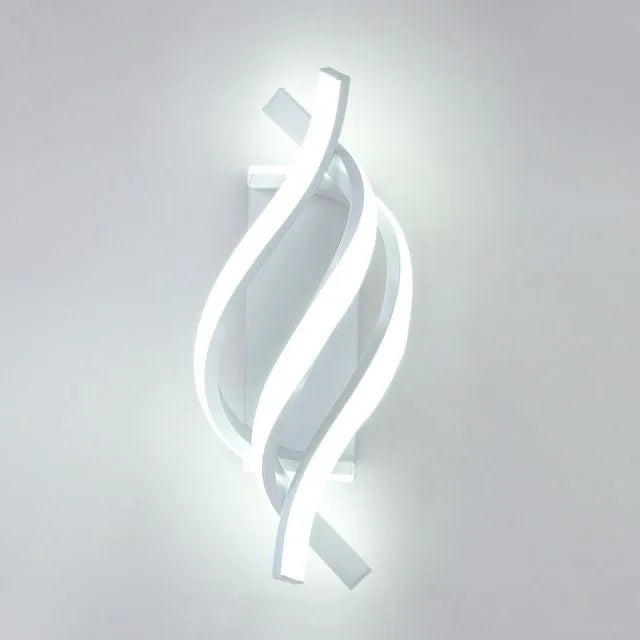 Modern Curved LED Wall Lamp 3000K