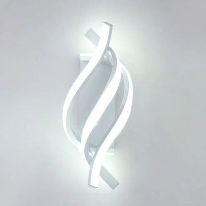 Modern Curved LED Wall Lamp 3000K