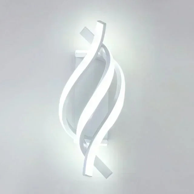 Modern Curved LED Wall Lamp 3000K